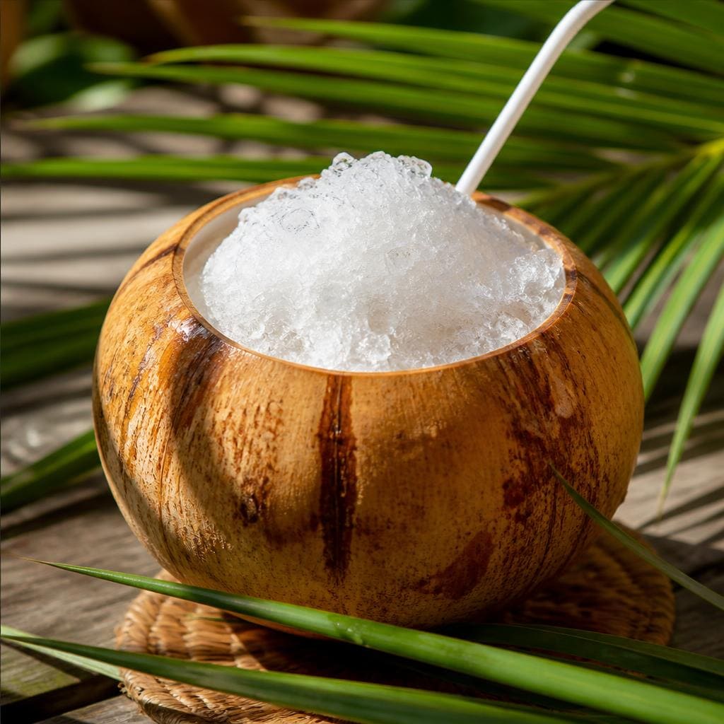Es Kelapa Batok dari Sate Khas Senayan